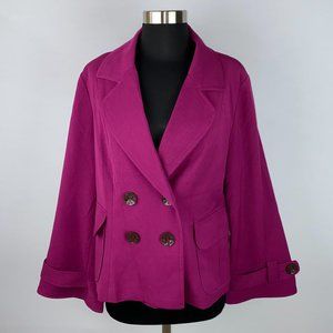 George Mark Eisen Pink Wide Sleeve Jacket …